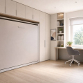 Habitación juvenil con cama abatible y zona de estudio: 7 distribuciones reales para ganar espacio
